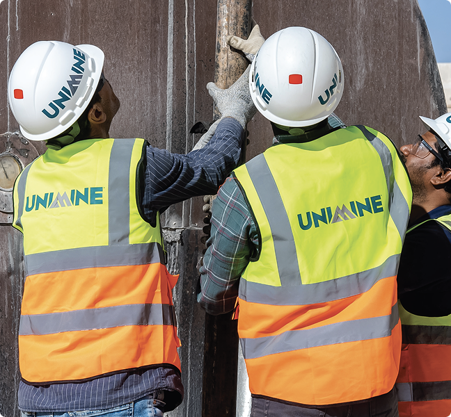 UNIMINE health and safety on site