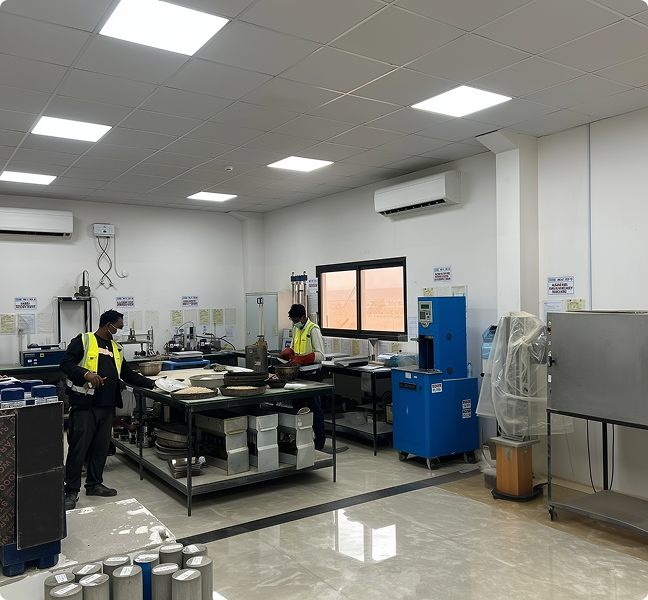 State-of-the-art testing laboratory